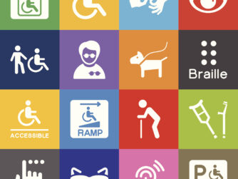 Disability Icons in various colors