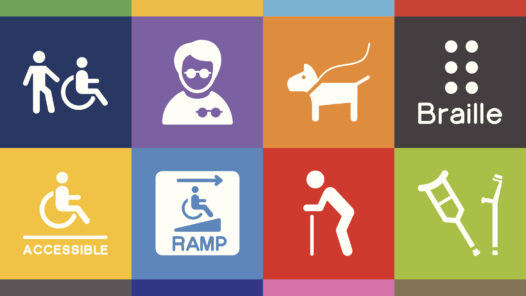Disability Icons in various colors